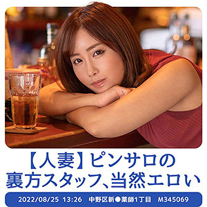 いずなさん（仮）｜BARにいる人妻のハメ撮り素人動画【stbs003】